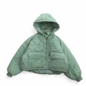 Mint green puffer jacket from urban outfitters